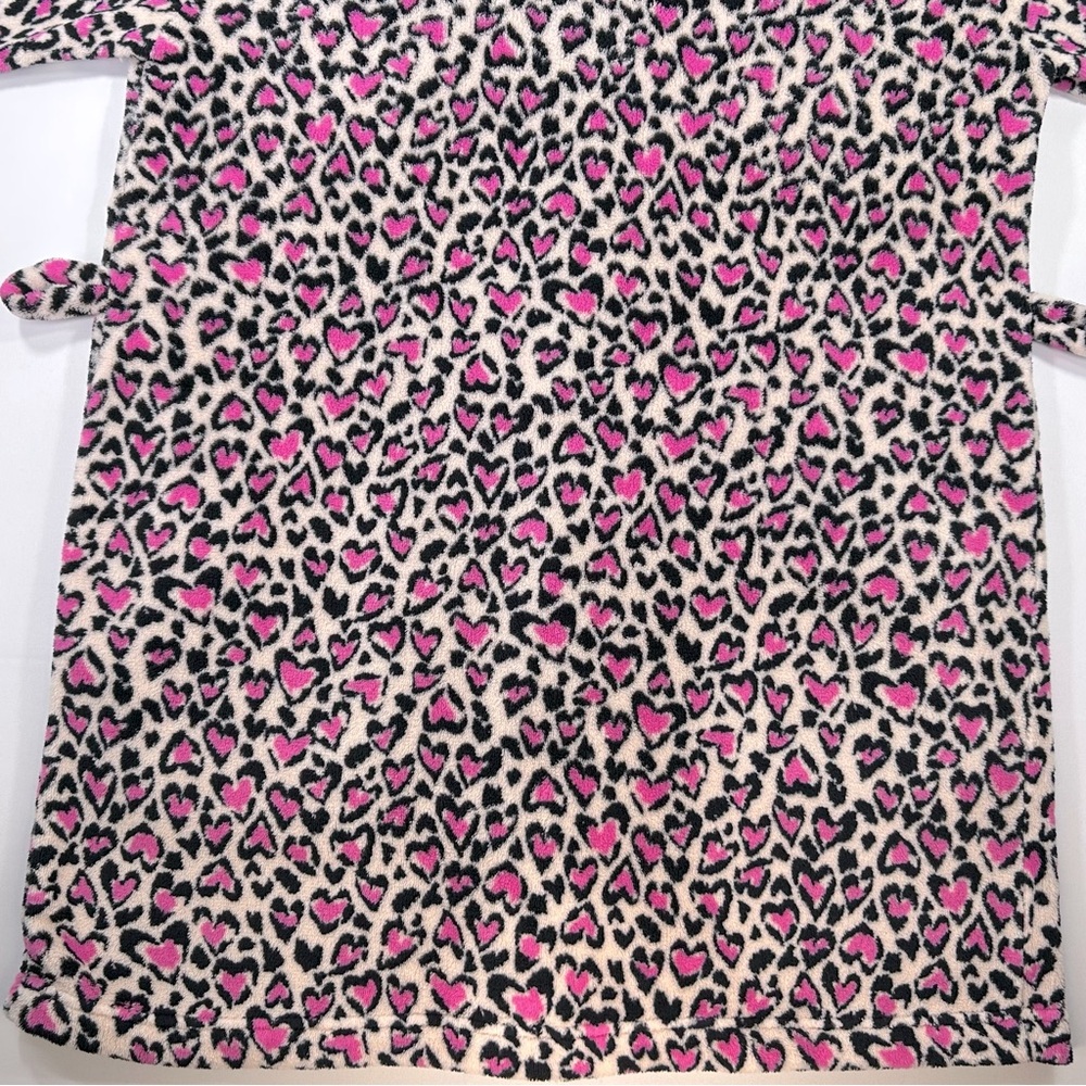 Victoria’s Secret Plush Pink Hearts Bathrobe Size XS/S - Picture 7 of 12
